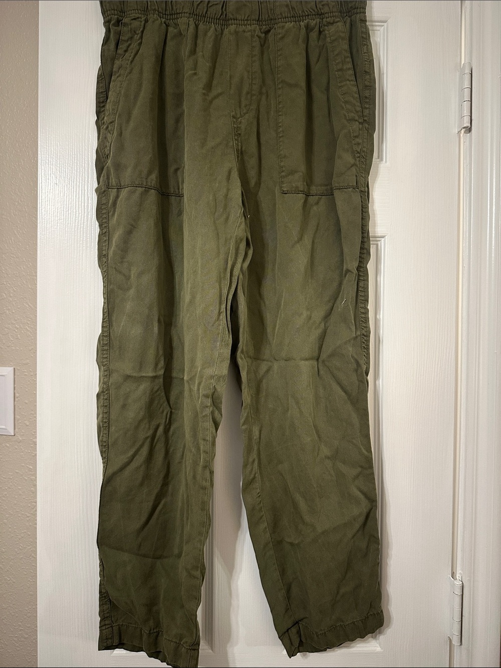 GAP Olive Green Straight-Leg Utility Pants